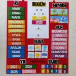 İnteraktif Takvi̇m Kırmızı