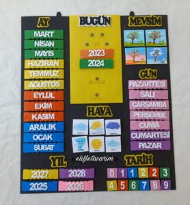 İnteraktif Takvi̇m Siyah