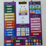 İnteraktif Takvi̇m Mor
