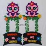 SINIF KAPI SÜSÜ PEMBE