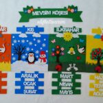 MEVSİM KÖŞESİ PANOSU KARE YEŞİL
