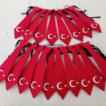 KEÇEDEN AY YILDIZLI KRAVAT SİYAH