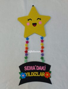 SINIF KAPI SÜSÜ YILDIZLI