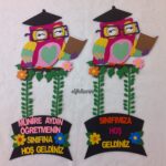 SINIF KAPI SÜSÜ BAYKUŞ GÖZLÜKLÜ