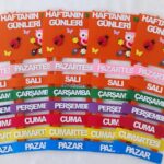 HAFTAN GÜNLERİ PANOSU TURUNCU